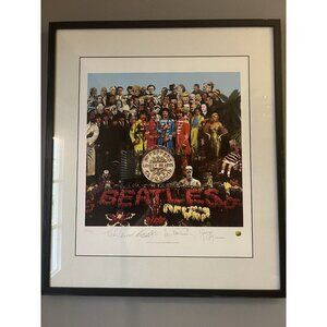 PROFESSIONALLY FRAMED THE BEATLES SGT. PEPPER'S LIMITED EDITION PRINT COA